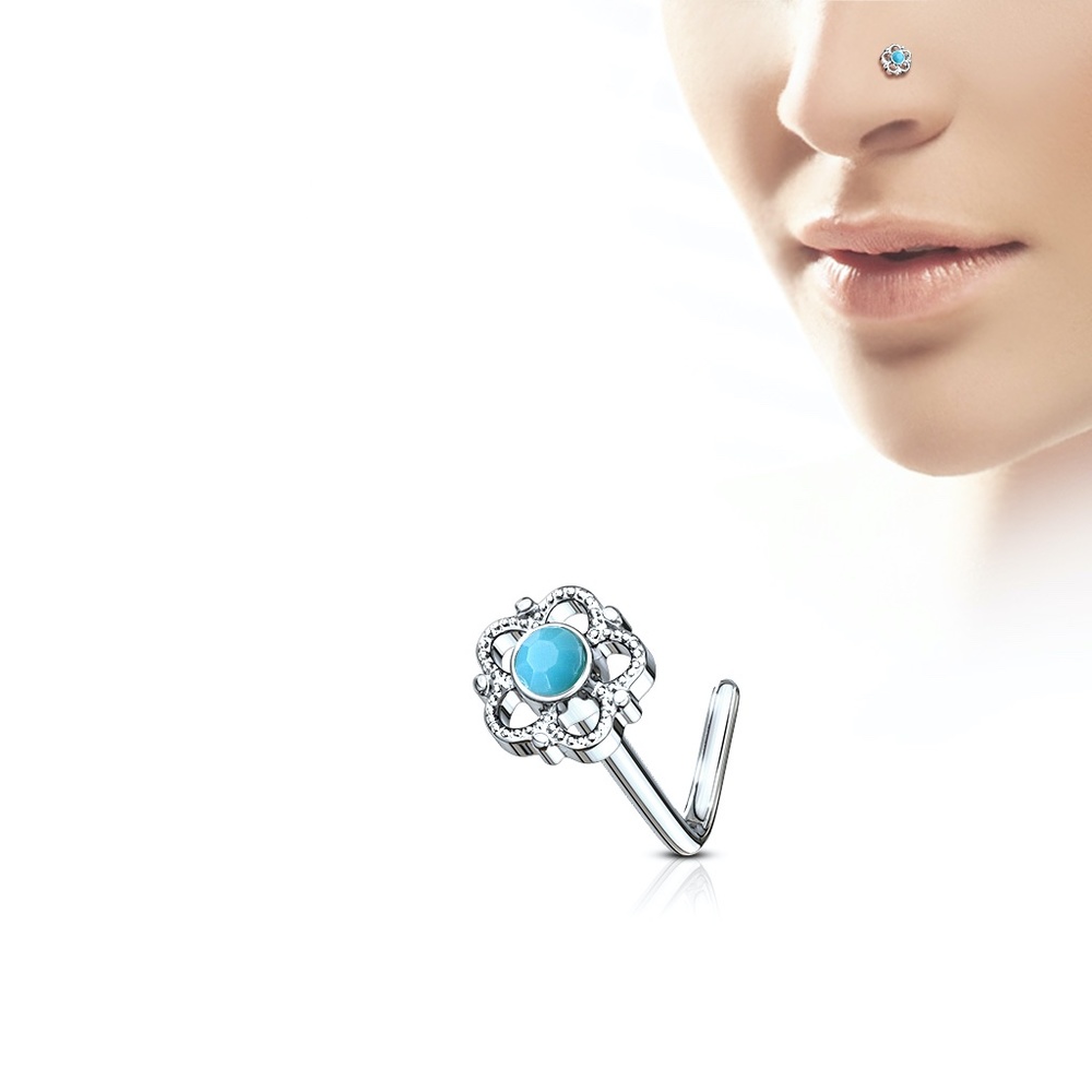 Alana Flower Nose Stud Ring